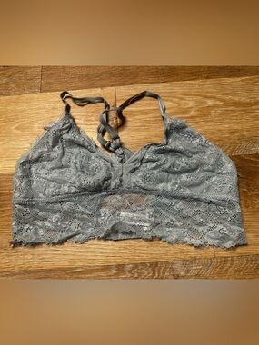 Aerie Lace Bralette in Light Blue - Soft Stretch Comfort